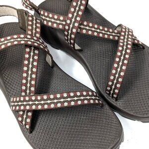 Chaco Womens Z1 Unaweep Foxy Brown Print Sports Sandals Vibram Sz 12 Hiking